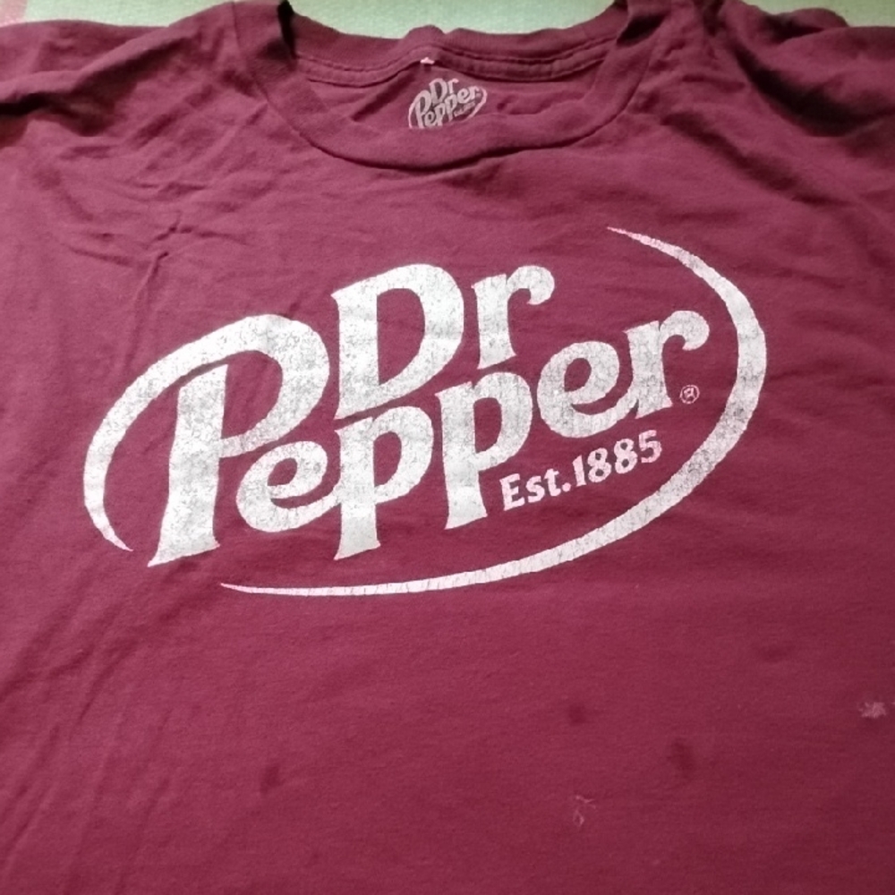 Dr Pepper Maroon Short Sleeve Tee
